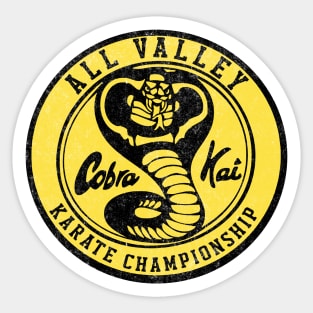 Cobra Kai - All Valley Karate Championship - vintage logo Sticker